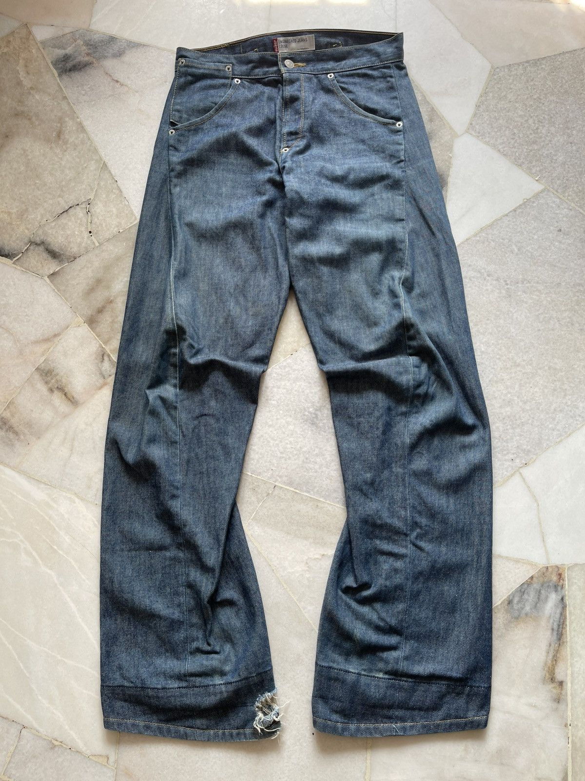 Levi's Vintage Levis Engineered Buckle Back Jeans Size US 30 / EU 46 - 2 Thumbnail