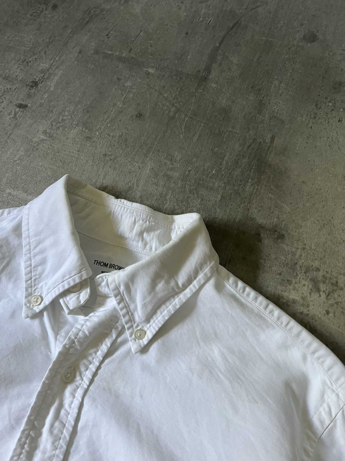 Thom Browne Thom Brown white button up shirt cotton Size US L / EU 52-54 / 3 - 6 Thumbnail
