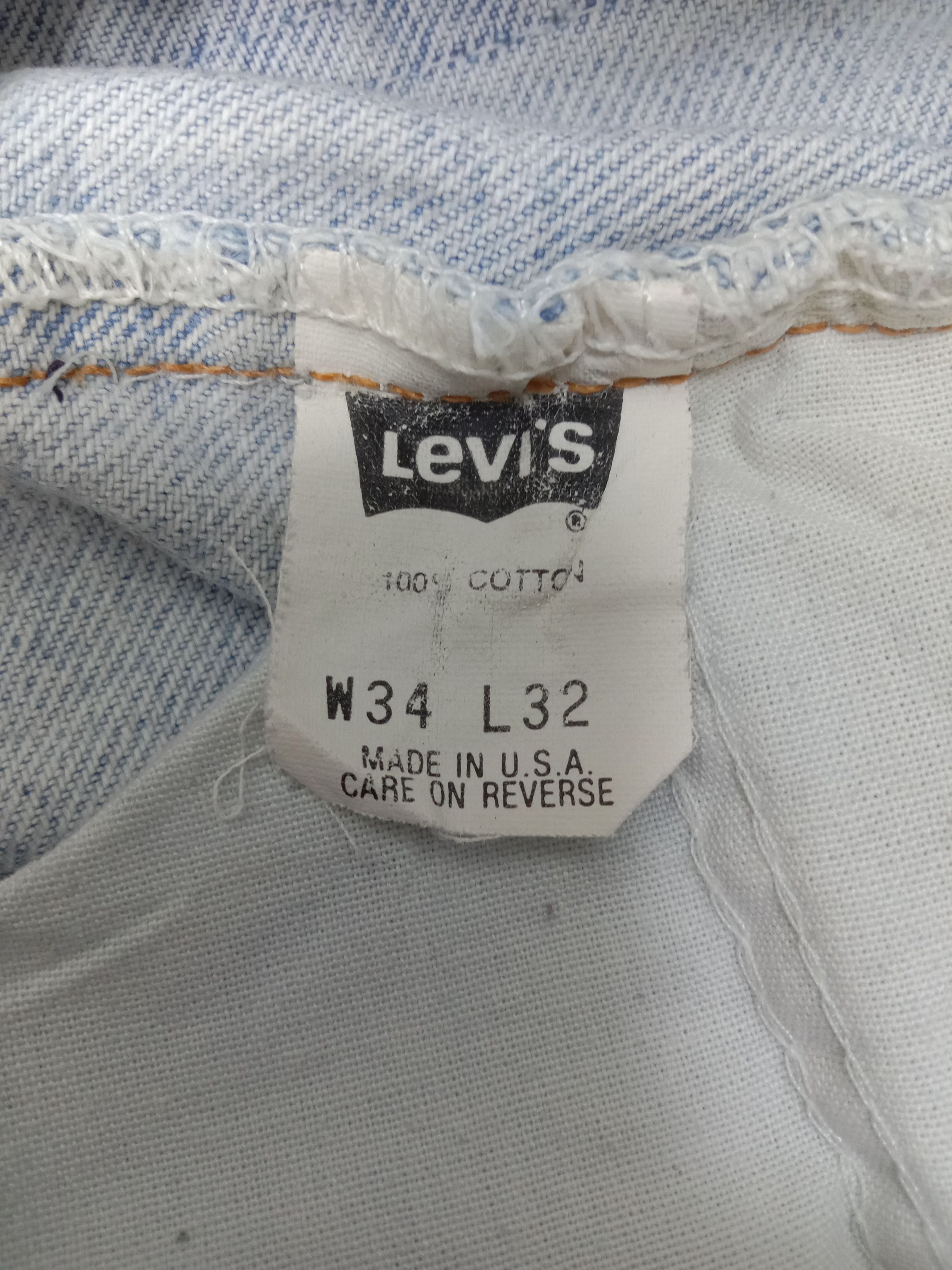 Levi's Vintage 90s Levi's 560 Orange Tab Jeans Light Wash Denim Size US 33 - 12 Thumbnail