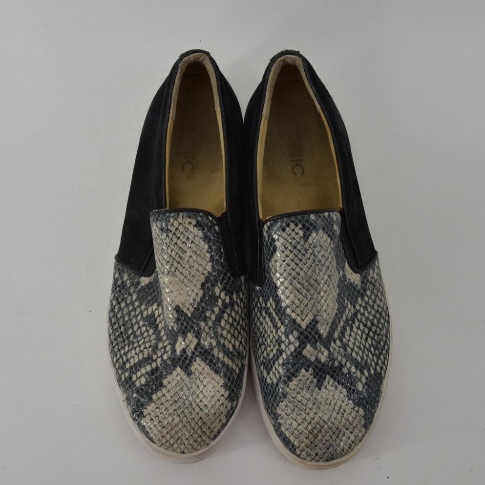 Vionic Vionic Womens Sz 8 Suede Slip-On Sneaker Snakeskin Print Size US 8 / IT 38 - 3 Thumbnail