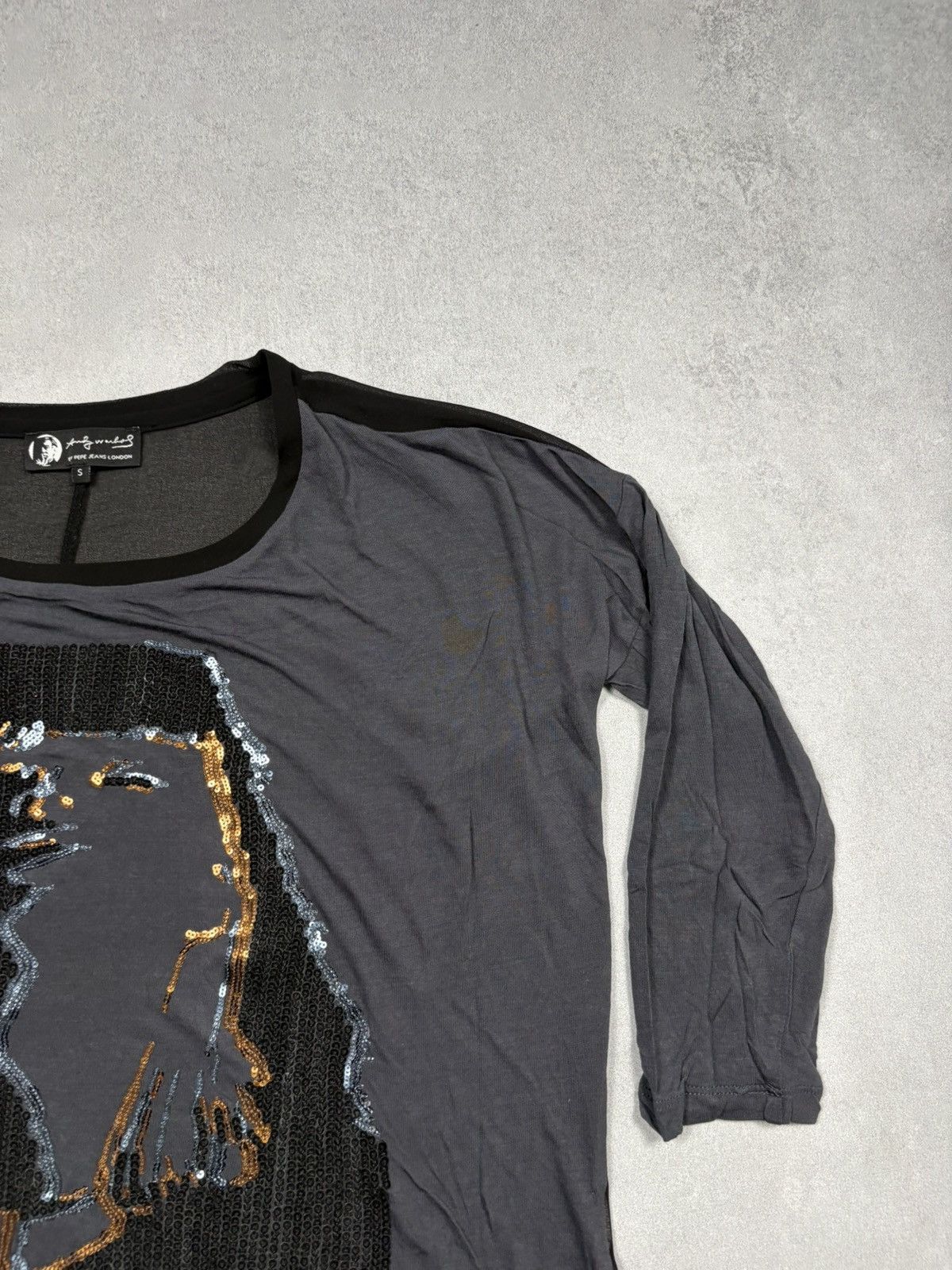 Andy Warhol Andy Warhol Pepe Jeans 2000s Sequin Graphic Top Pop Art Y2K Size S / US 4 / IT 40 - 3 Thumbnail
