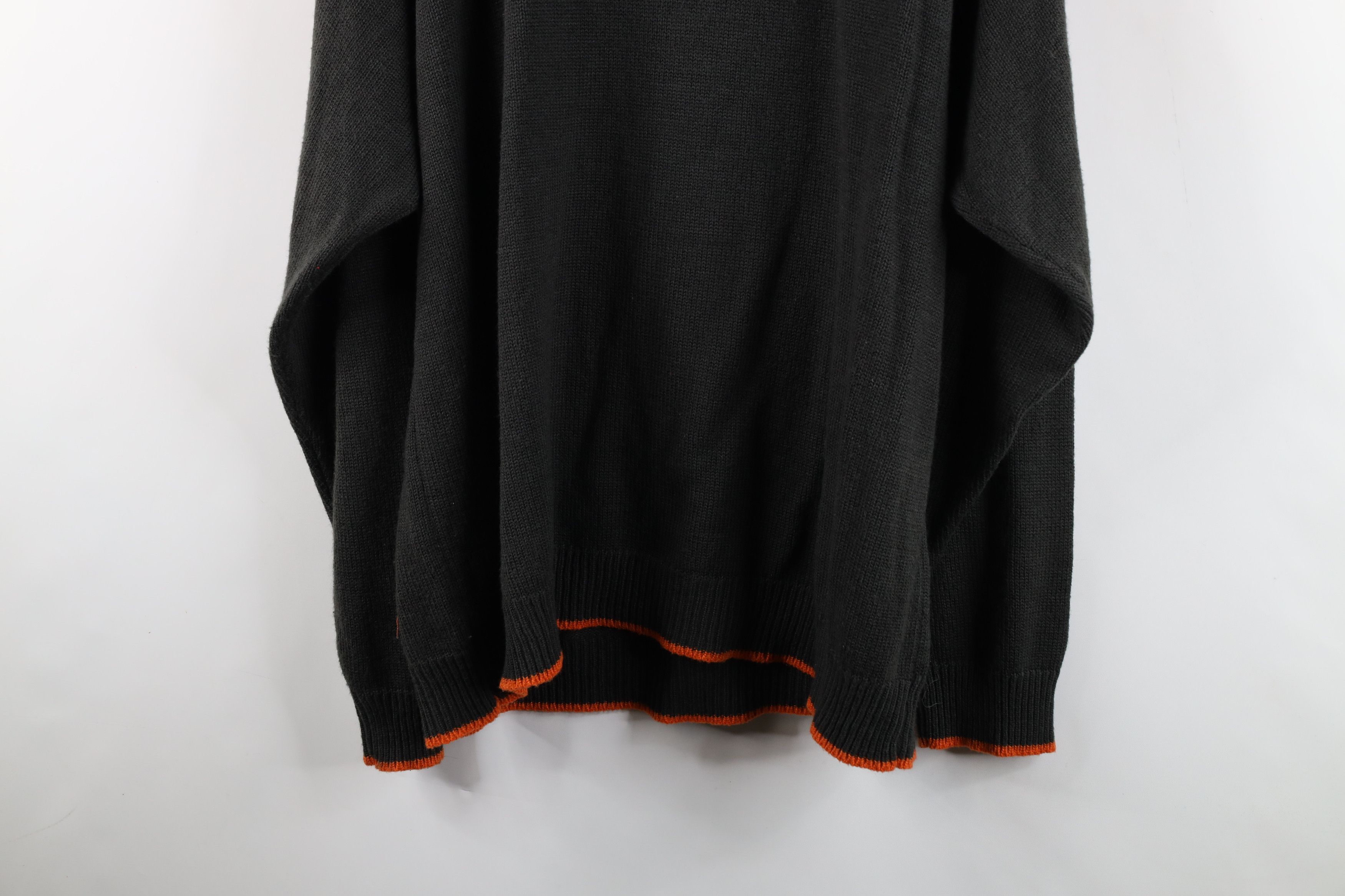 Vintage Vintage 90s Y2K Streetwear Fit Knit Mock Neck Sweater Gray Size US XXL / EU 58 / 5 - 13 Thumbnail