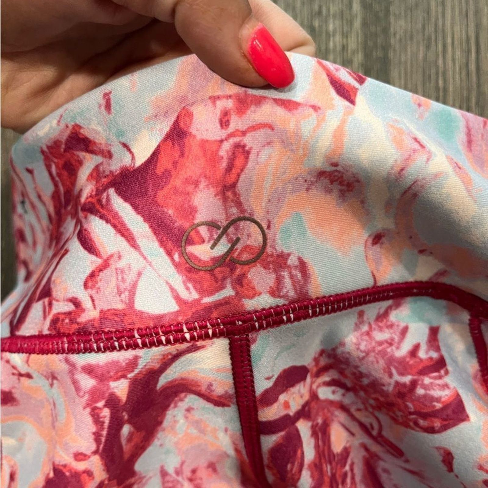 Vintage Calia by Carrie Underwood Pink Blue Floral 23" Leggings Sz S Size 25" / US 0 / IT 36 - 6 Thumbnail