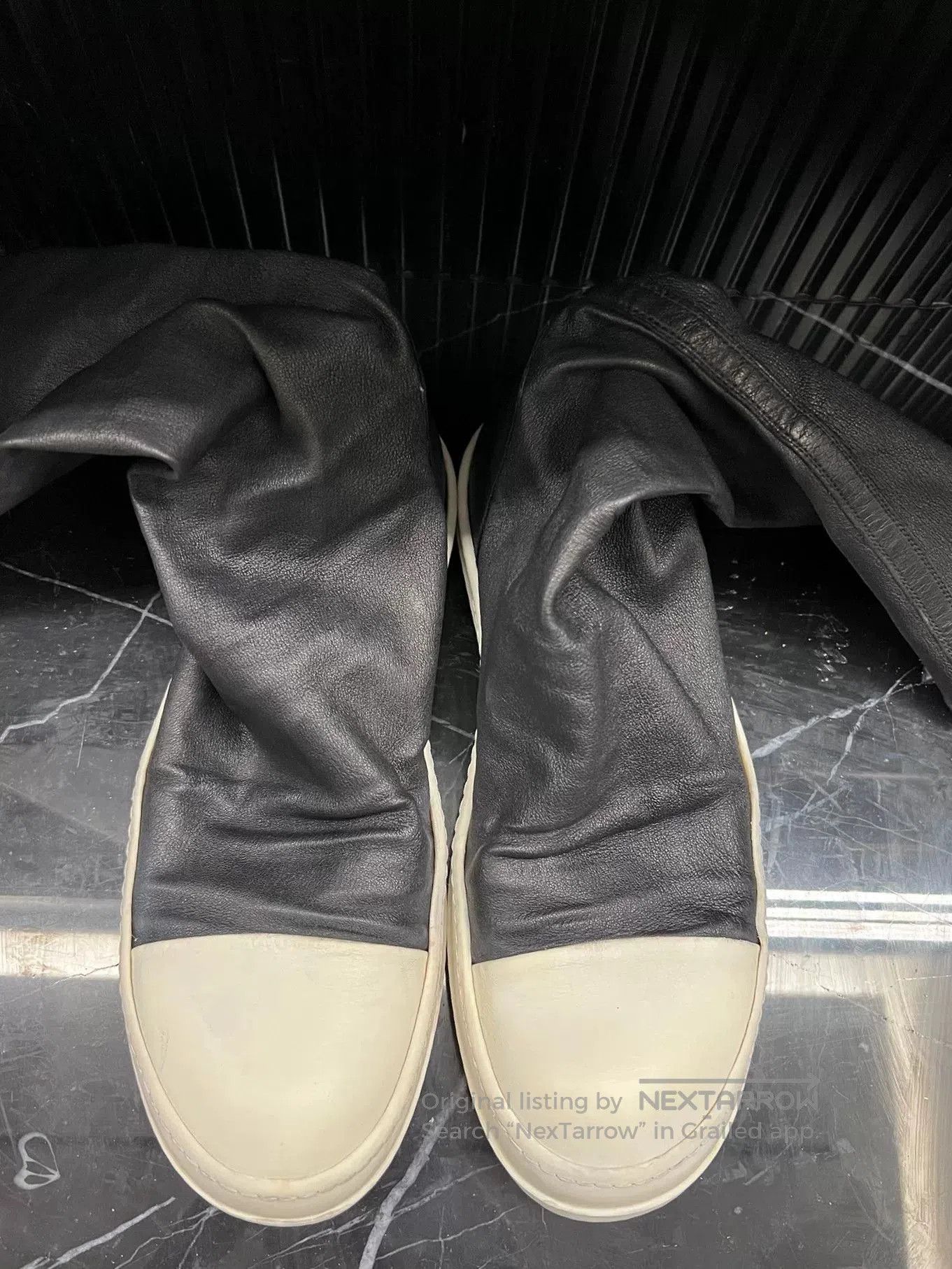 Rick Owens rick owens high top lambskin boots. Size US 10 / EU 43 - 2 Thumbnail