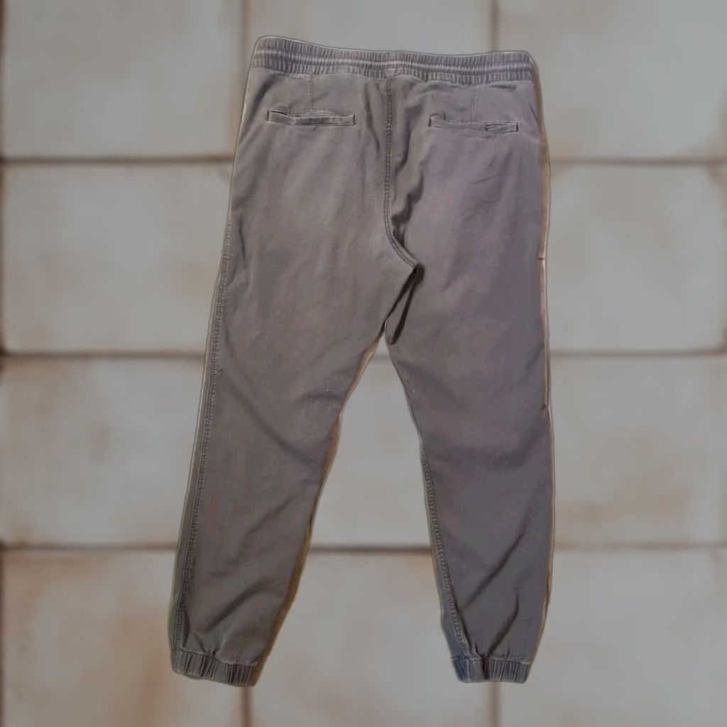 H&M VINTAGE L.O.G.G. Pants Men Medium M Drawstring Slim Fit Cuffed Taper Gray Size US 33 - 1 Thumbnail