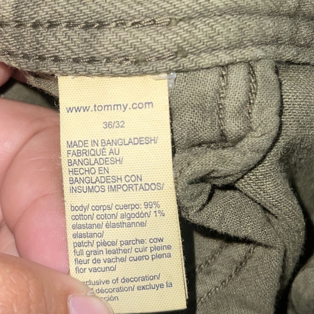 Tommy Hilfiger Stretch Green Denim Straight Leg Jeans SZ 36X32 Streetwear Size US 36 / EU 52 - 6 Thumbnail