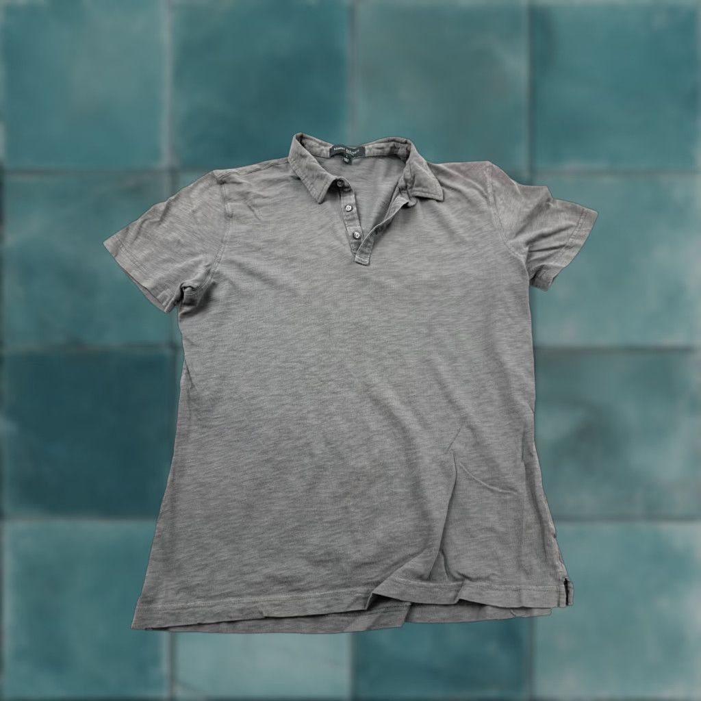 Vintage Robert Barakett Polo Shirt Mens Large Gray Golf Performance Short Sleeve Popover Size US L / EU 52-54 / 3 - 1 Thumbnail