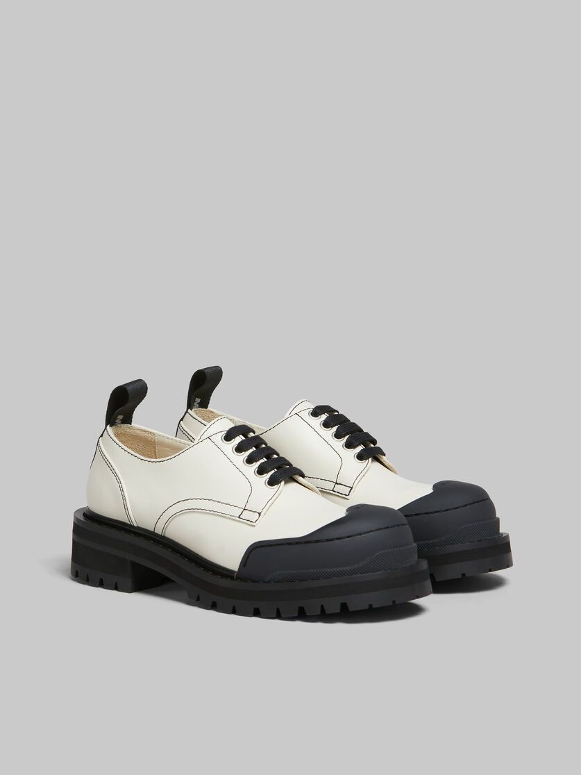 Marni o1w1db11125 Leather Dada Army Derby Shoe in White Size US 9 / IT 39 - 1 Thumbnail