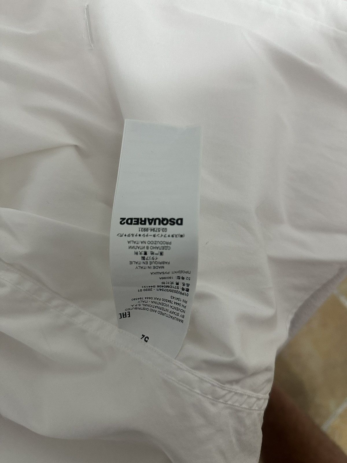 Dsquared2 Dsquared2 White Shirt Size US L / EU 52-54 / 3 - 4 Thumbnail
