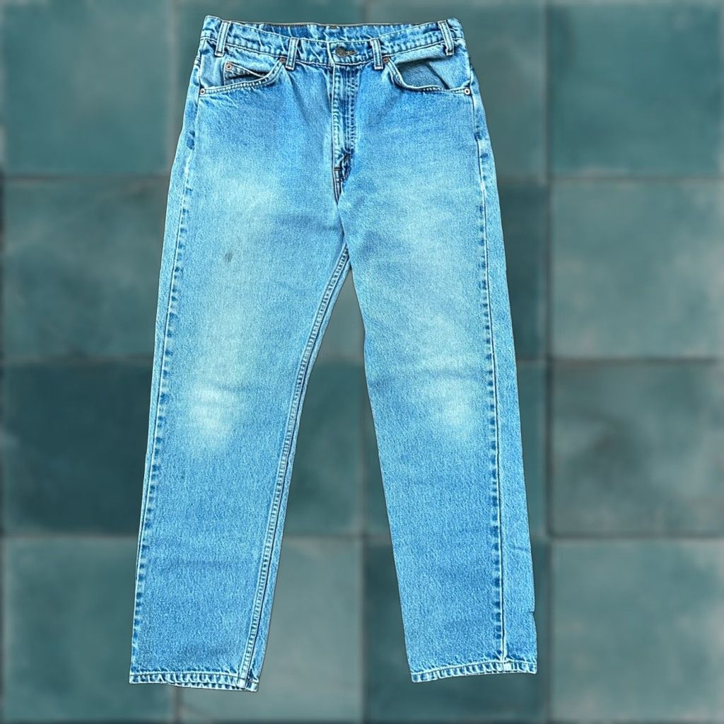 Levi's VINTAGE Levi's 505 Jeans - Denim - Regular - 34x30 - Light Blue - USA Orange Tab - Men - 1980s 1990s Theme: American Flag/USA Size US 34 / EU 50 - 1 Thumbnail