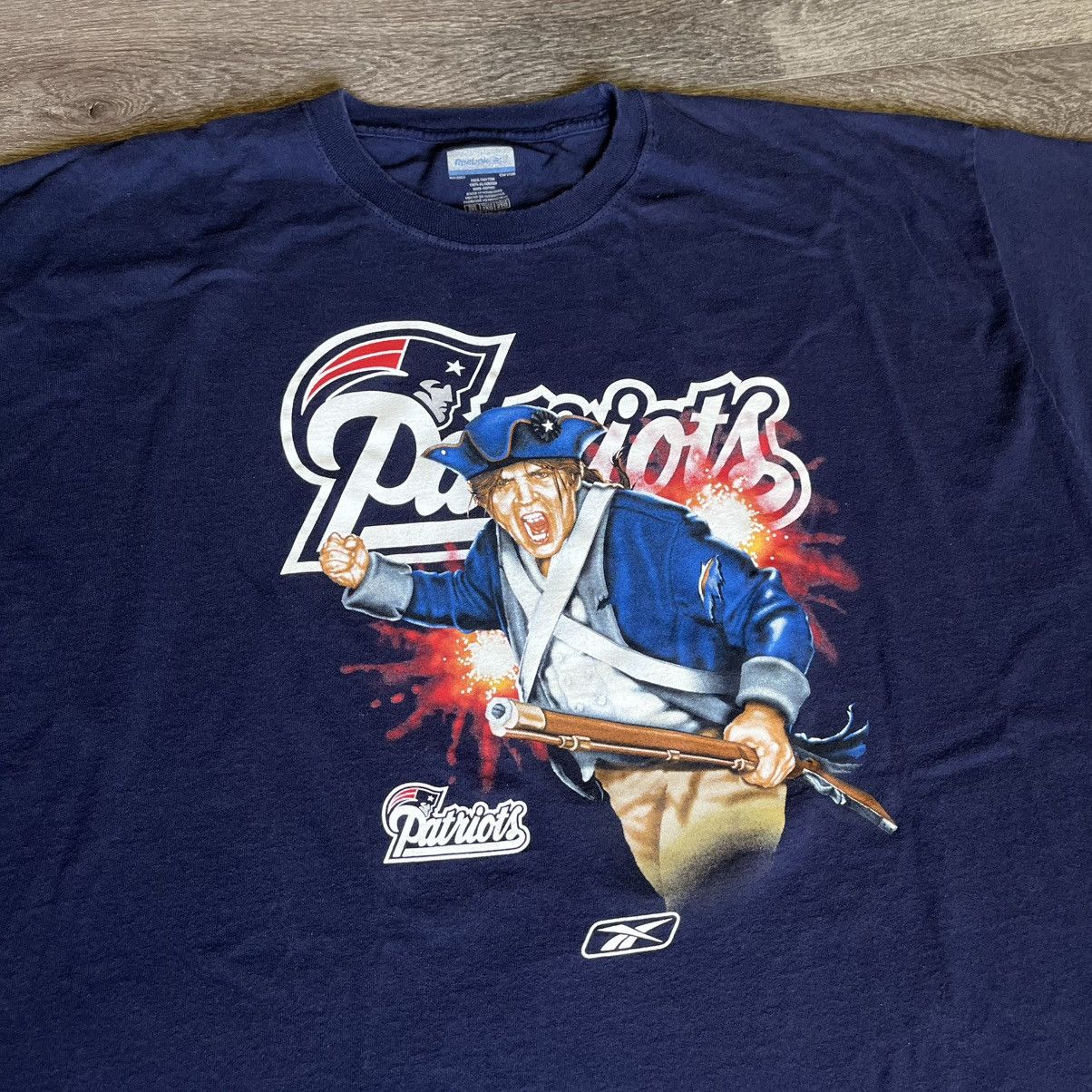 Reebok Vintage Y2K NFL Reebok New England Patriots Pat Graphic Tee Size US XXL / EU 58 / 5 - 1 Thumbnail