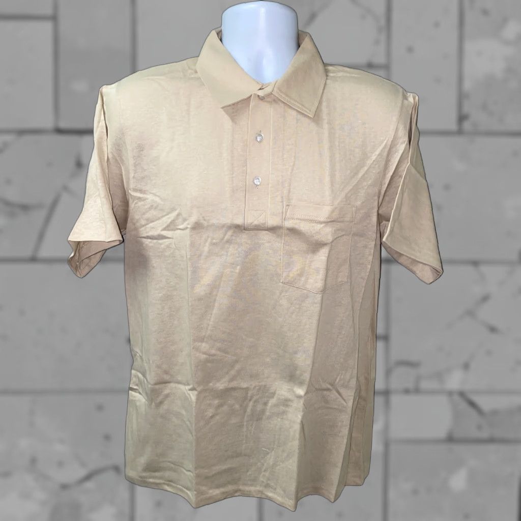 Red Kap VTG Red Kap Mens Beige Short Sleeve USA Made Golf Polo Shirt L Shirt Mens Beige Golf USA Made Size US L / EU 52-54 / 3 - 1 Thumbnail