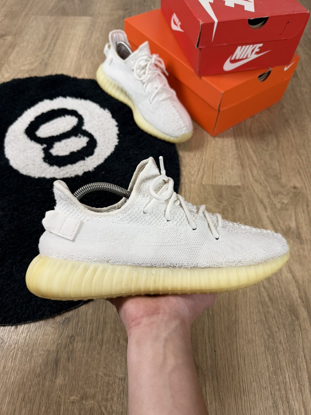 Yeezy Adidas Yeezy Boost 350 V2 Cream Size US 10 / EU 43 - 8 Thumbnail