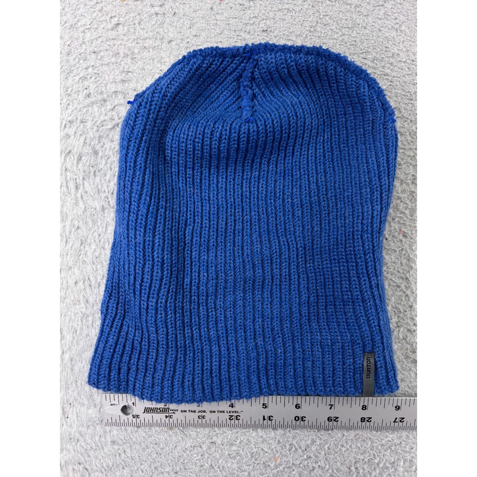 Burton Burton Beanie Hat Adult One Size Blue Knit 100% Acrylic Ski Snowboard Logo Winter Casual Mens Size ONE SIZE - 4 Thumbnail