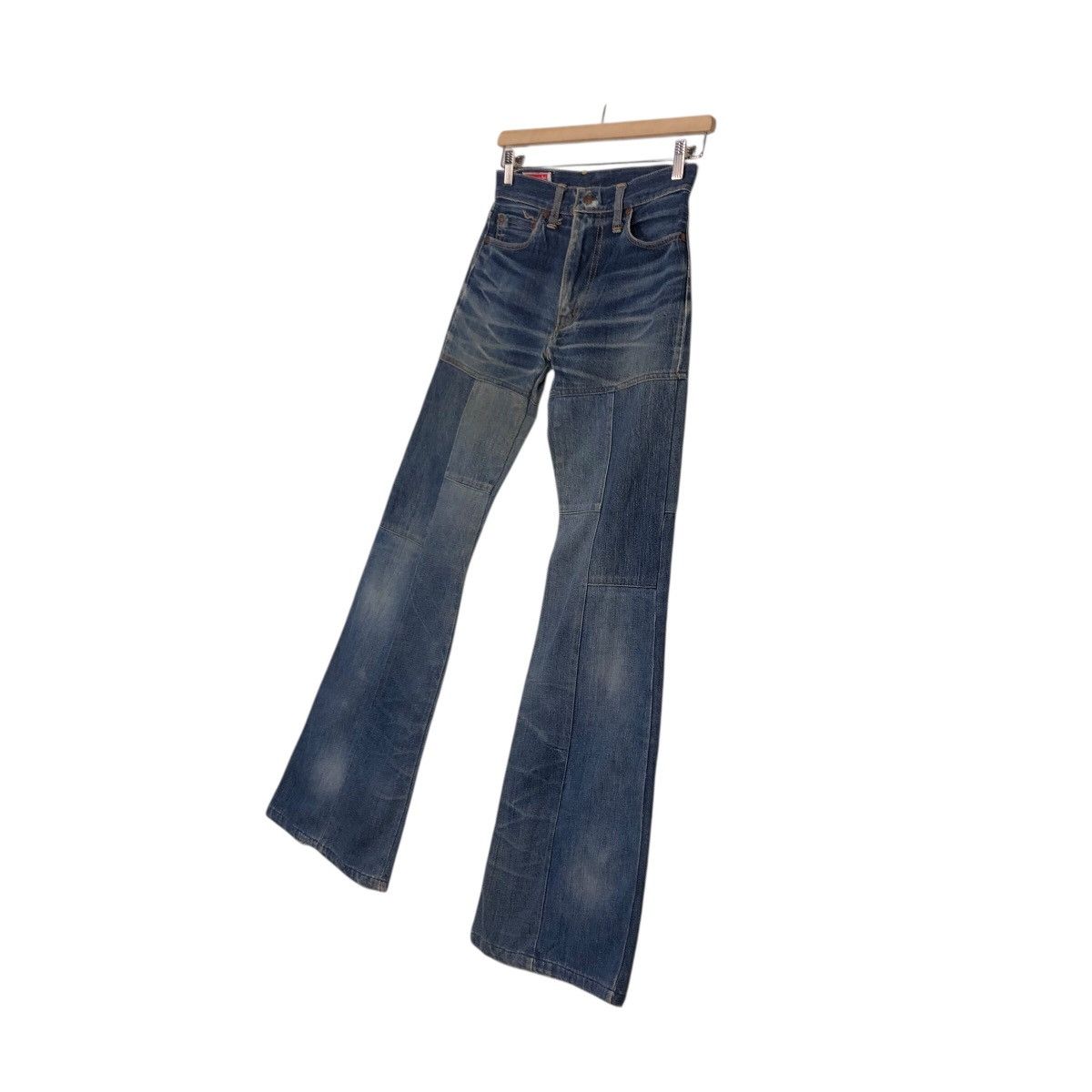 Japanese Brand Vintage Joker Co. Ltd. Panelled Flare Denim Issey Miyake Size 28" / US 6 / IT 42 - 3 Thumbnail