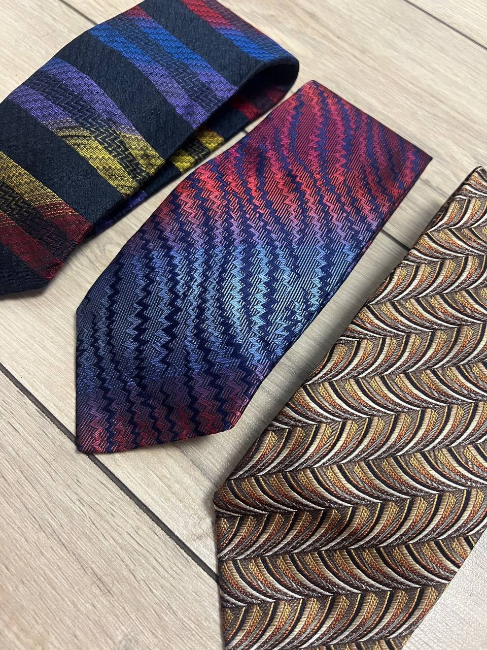 Missoni Lot of 3 Silk Tie Ties Missoni Cravatte Italy Multicoloured Size ONE SIZE - 2 Thumbnail