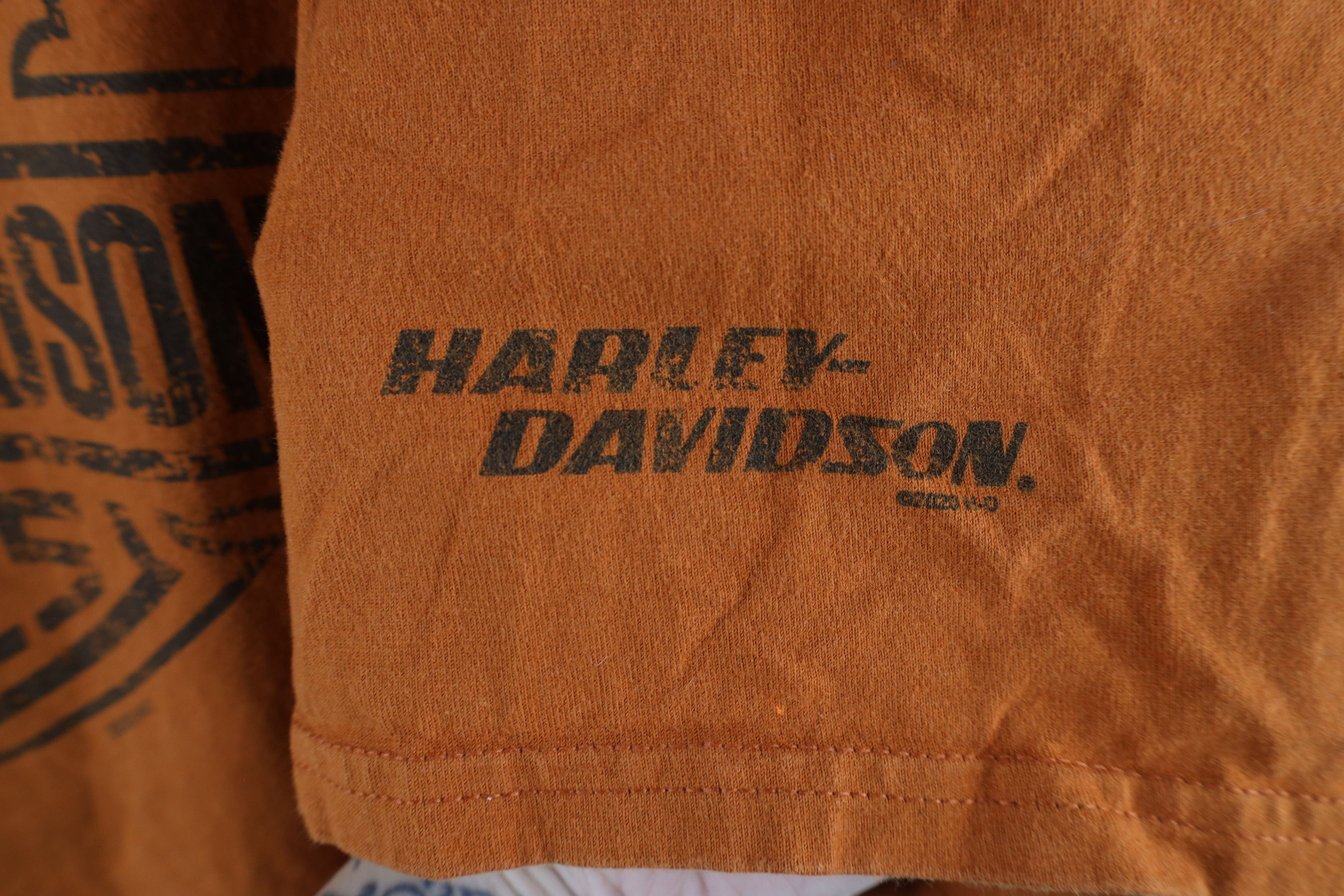 Harley Davidson × Vintage Y2K Harley Davidson Spell Out Big Logo Short Sleeve T-Shirt Size US XXL / EU 58 / 5 - 4 Thumbnail