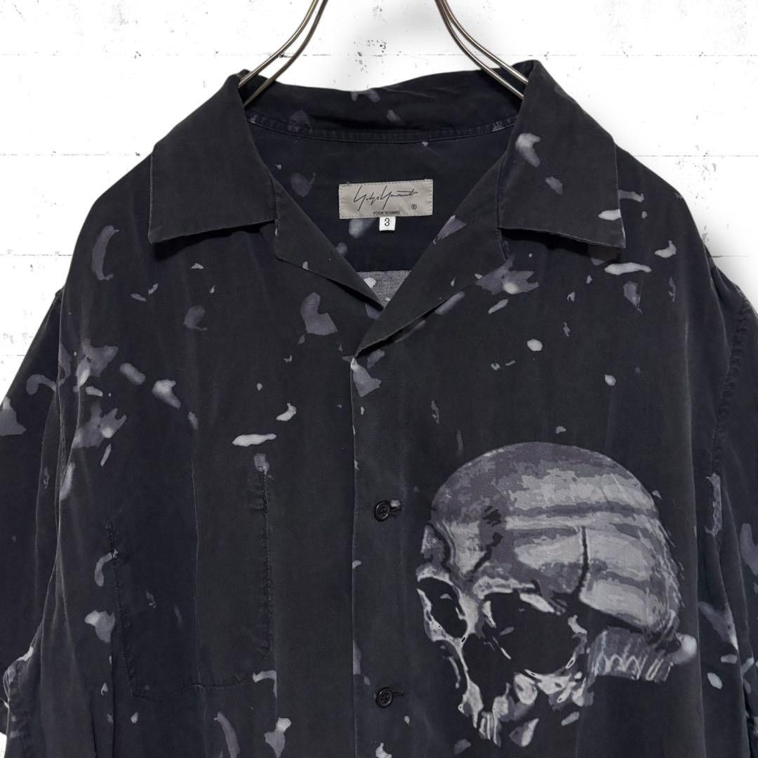 Yohji Yamamoto POUR HOMME skull printed shirts HW-B62-236 Size US L / EU 52-54 / 3 - 3 Thumbnail