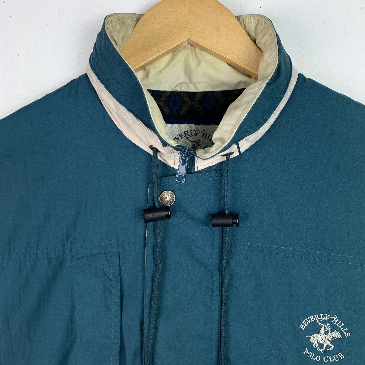 Beverly Hills Polo Club × Japanese Brand × Vintage Vtg Beverly Hills Polo Club MiniLogo Embroidery Light Jacket Size US M / EU 48-50 / 2 - 2 Thumbnail