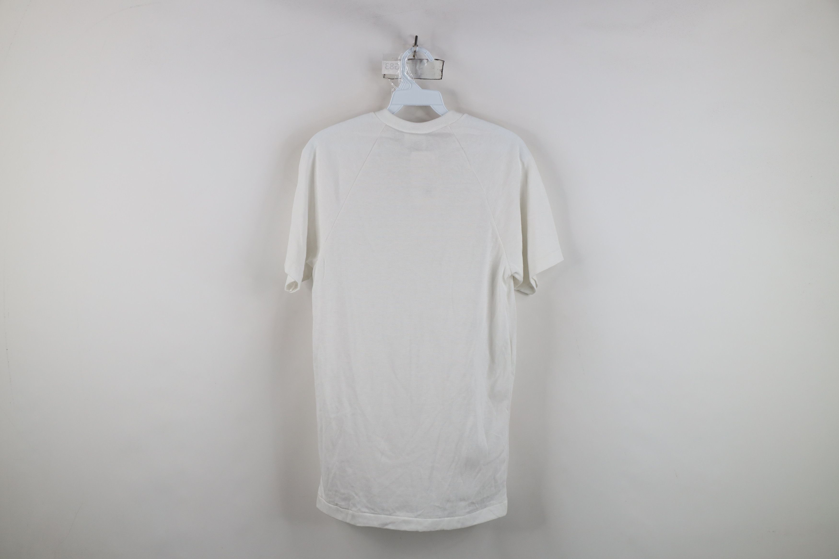 Vintage Deadstock Vintage 80s 90s Bike Henley T-Shirt White USA Size US S / EU 44-46 / 1 - 11 Thumbnail