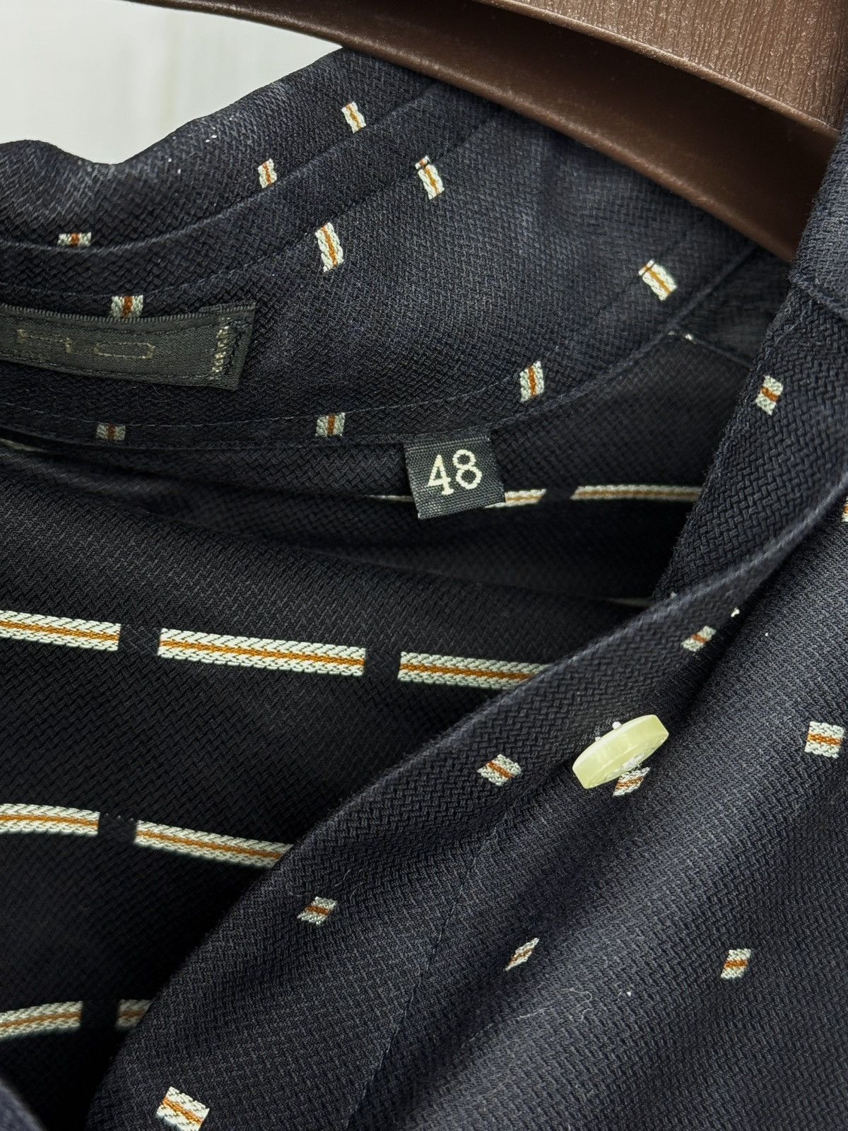Etro ETRO navy blue patterned button up long sleeve cotton shirt Size XL / US 12-14 / IT 48-50 - 10 Thumbnail