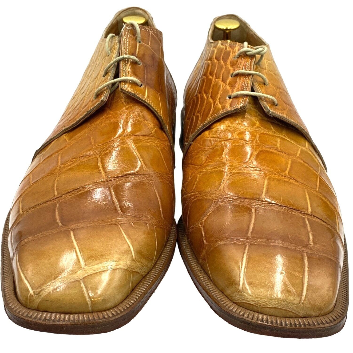 Mauri Vintage Mauri Exotic Full Alligator Men 14 Italian Tan Brown Size US 14 / EU 47 - 10 Thumbnail