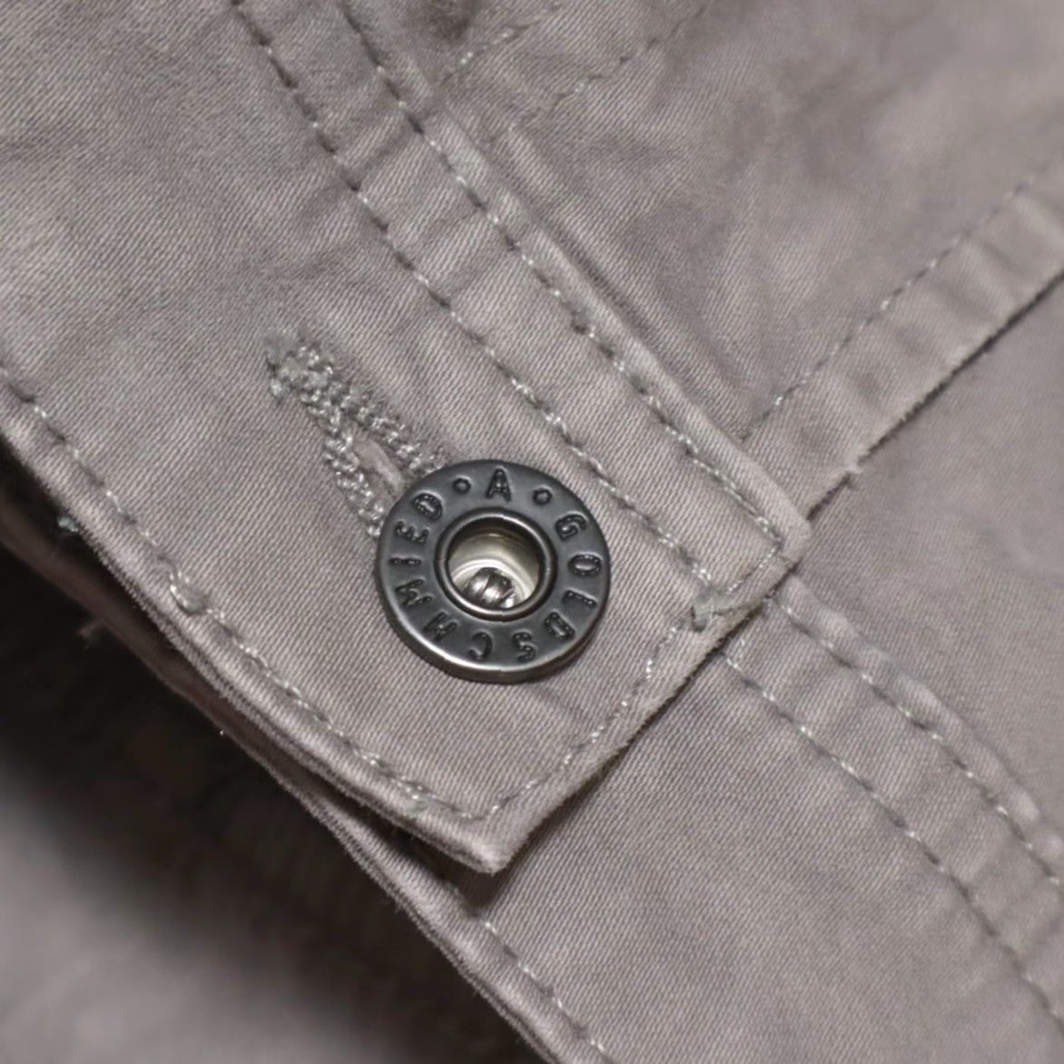 Vintage VINTAGE Adriano Goldschmied Stretch The Graduate Tailored Cotton Twill Chino Pants Gray Men's 36 Size US 36 / EU 52 - 5 Thumbnail