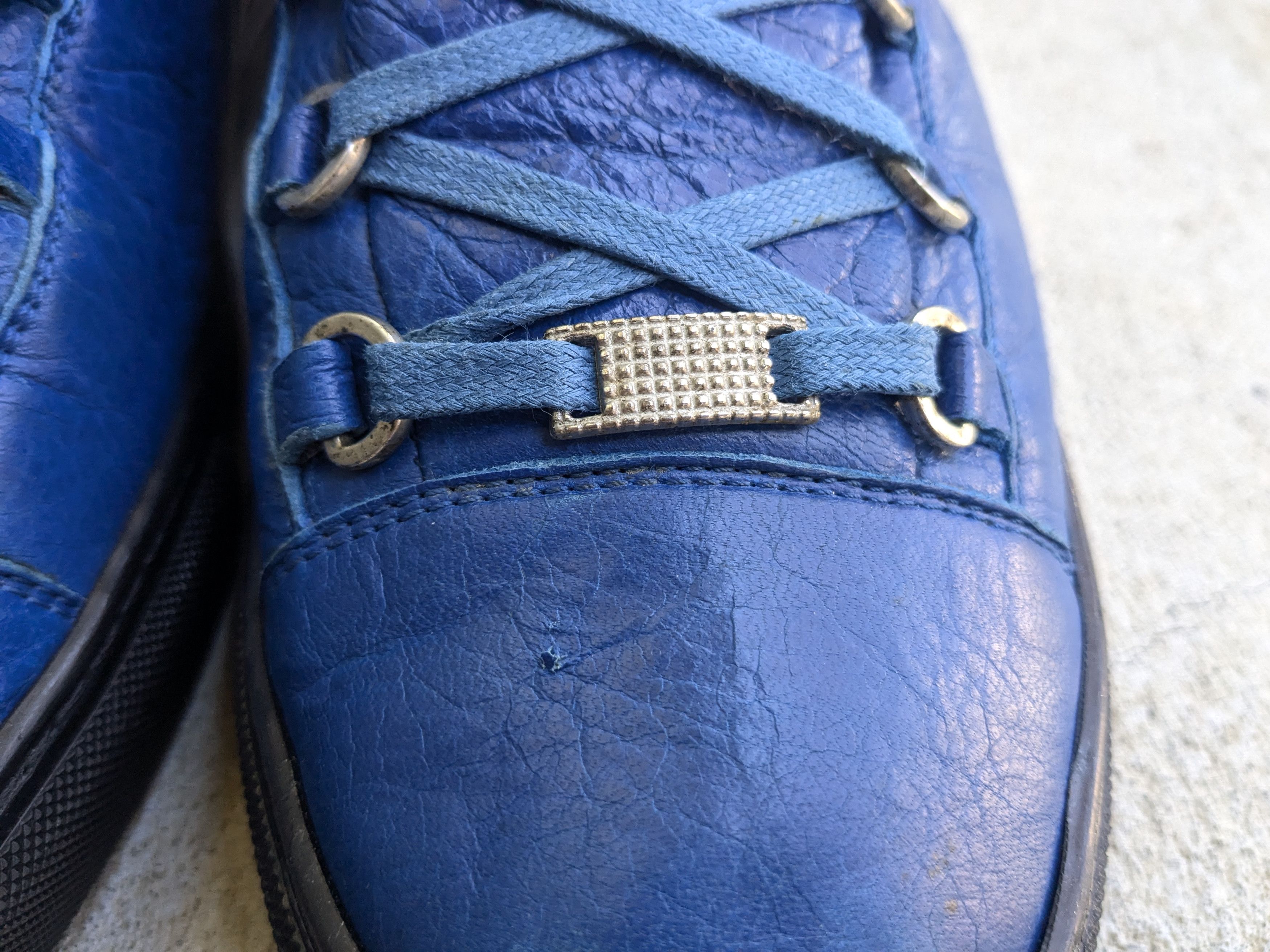 Balenciaga Balenciaga Arena Blue Black 13 Leather High Tops Size US 13 / EU 46 - 6 Thumbnail