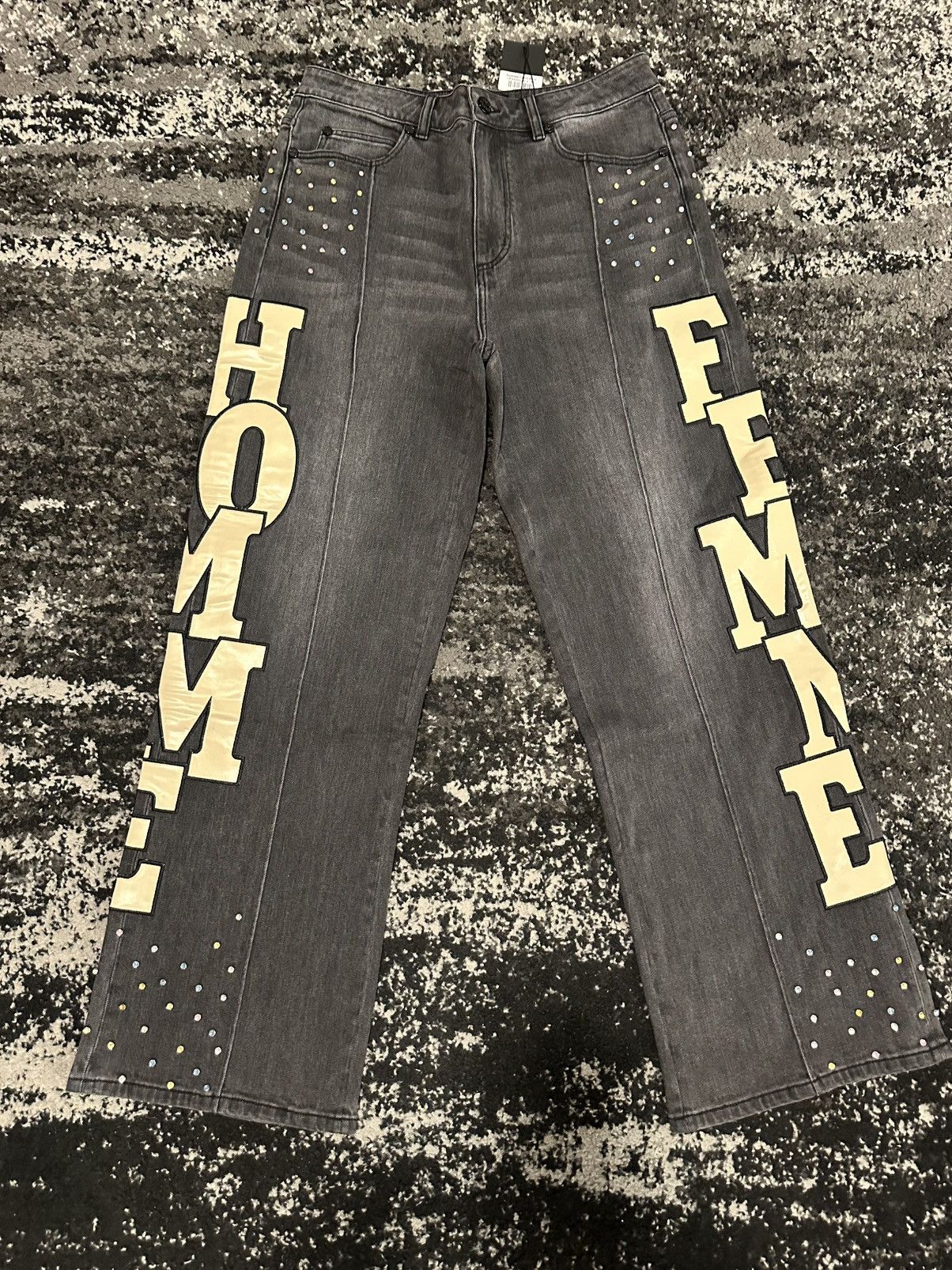 Homme + Femme La HOMME + FEMME Superstar Denim Black Size US 34 / EU 50 - 1 Thumbnail
