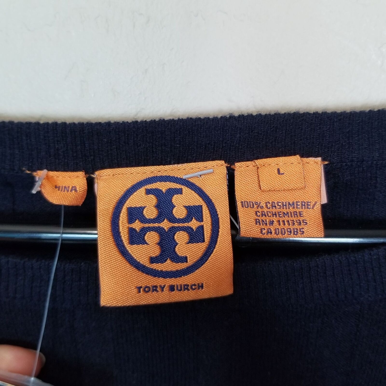 Tory Burch Tory Burch Womens Ranita Cashmere Sweater Size L Classic Size L / US 10 / IT 46 - 6 Thumbnail