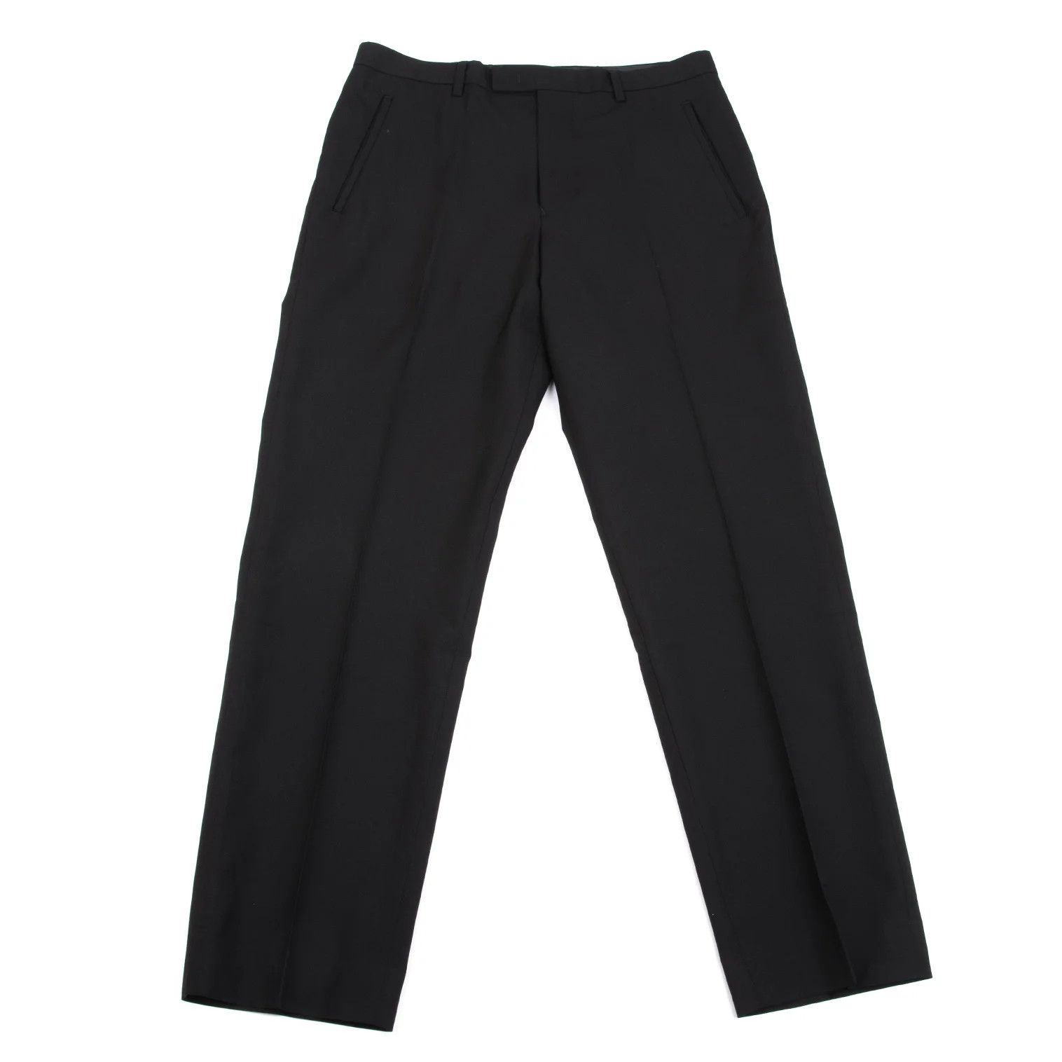 Jean Paul Gaultier Wool Tuck Tapered Pants in Black Size 50 Size US 34 / EU 50 - 1 Thumbnail