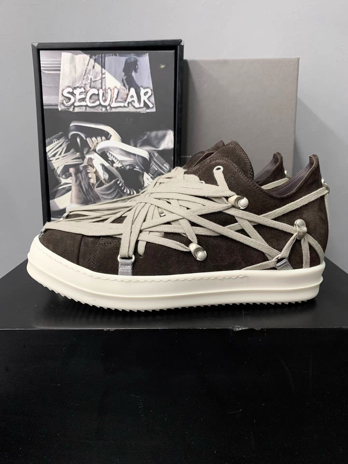 Rick Owens Rick Owens 25SS Crazy Lace Low-Top Big Converse Sneakers K34 Size US 8 / EU 41 - 2 Thumbnail