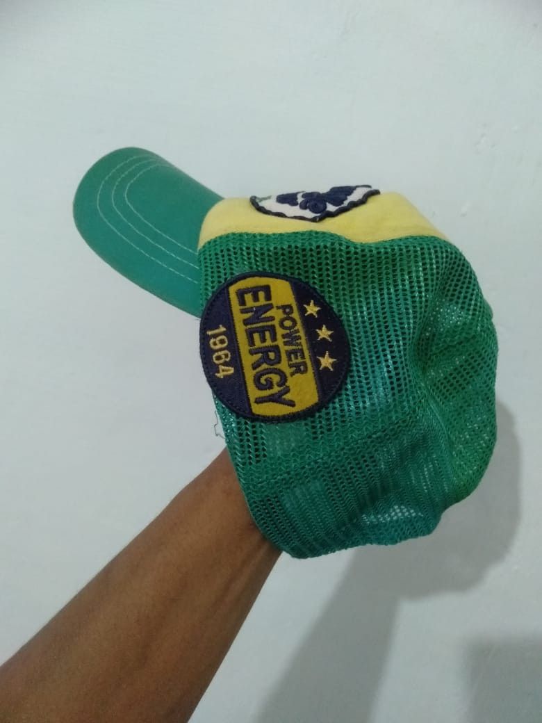 Japanese Brand Vintage d'express power Energi Trucker Hat Size ONE SIZE - 6 Thumbnail