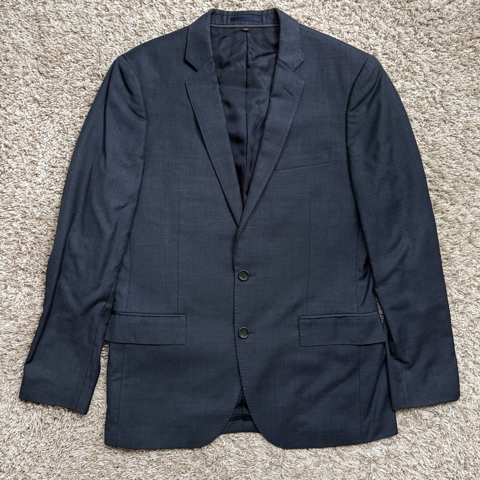 J.Crew J.Crew Ludlow Tollegno 1900 Wool Suit Navy Blue Jacket 40R Size 40R - 2 Thumbnail