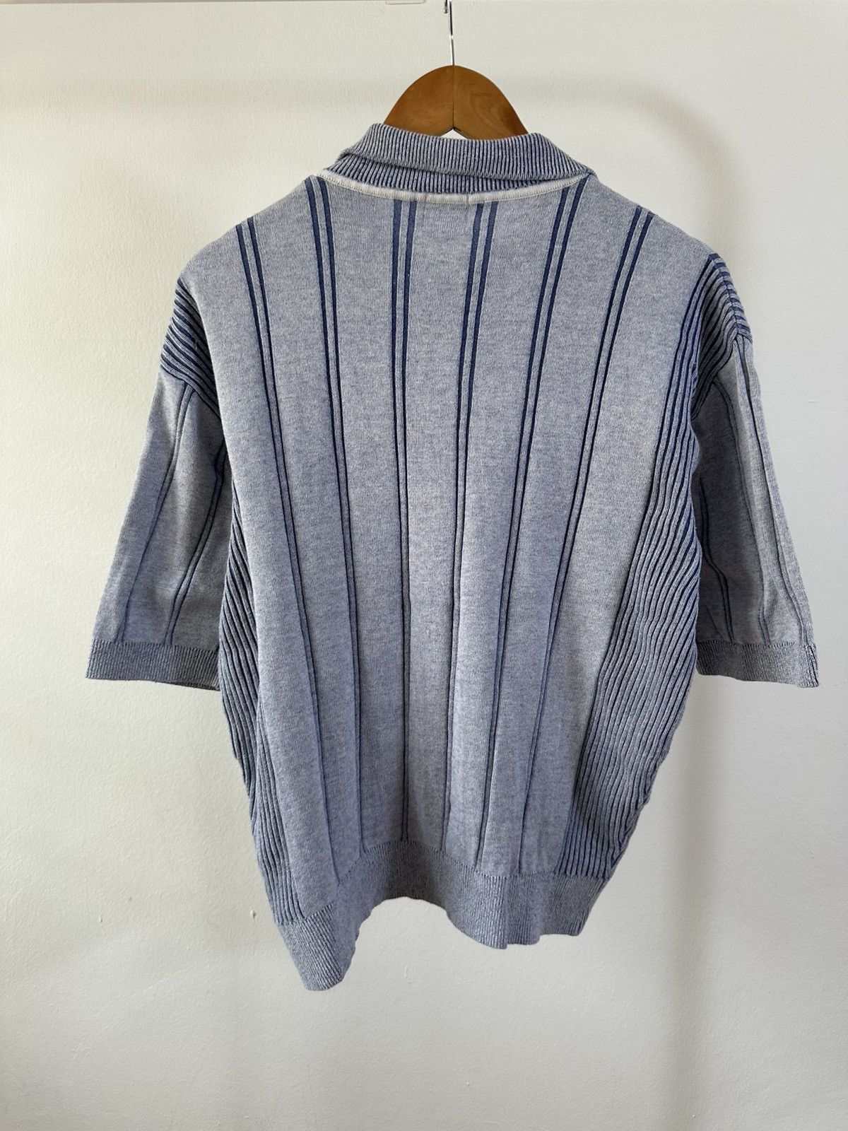 Givenchy Vintage Givenchy Monsieur Striped Knit Polo Size US M / EU 48-50 / 2 - 4 Thumbnail