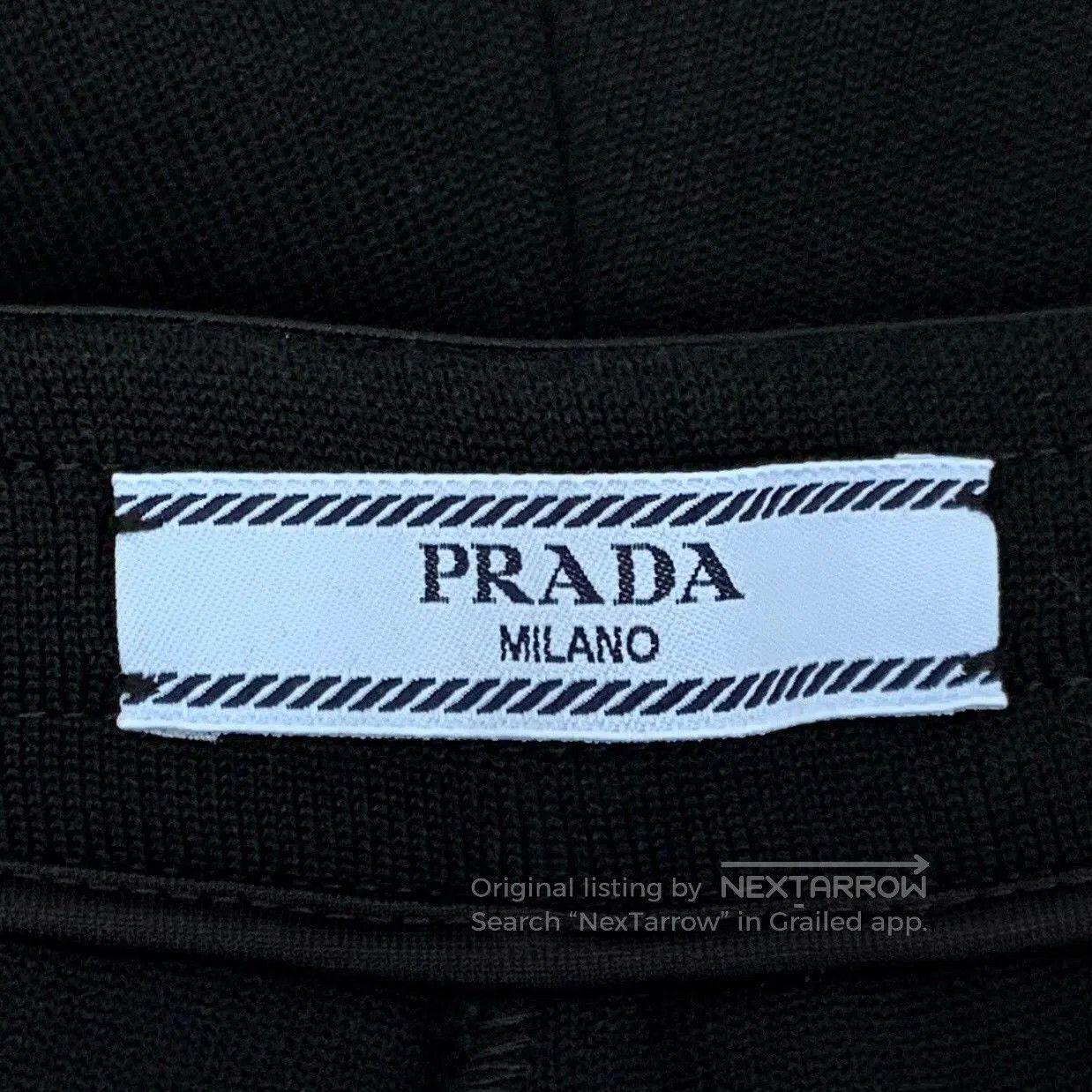 Prada Prada 2023 Logo Lettering Black Shorts. Size US 34 / EU 50 - 6 Thumbnail