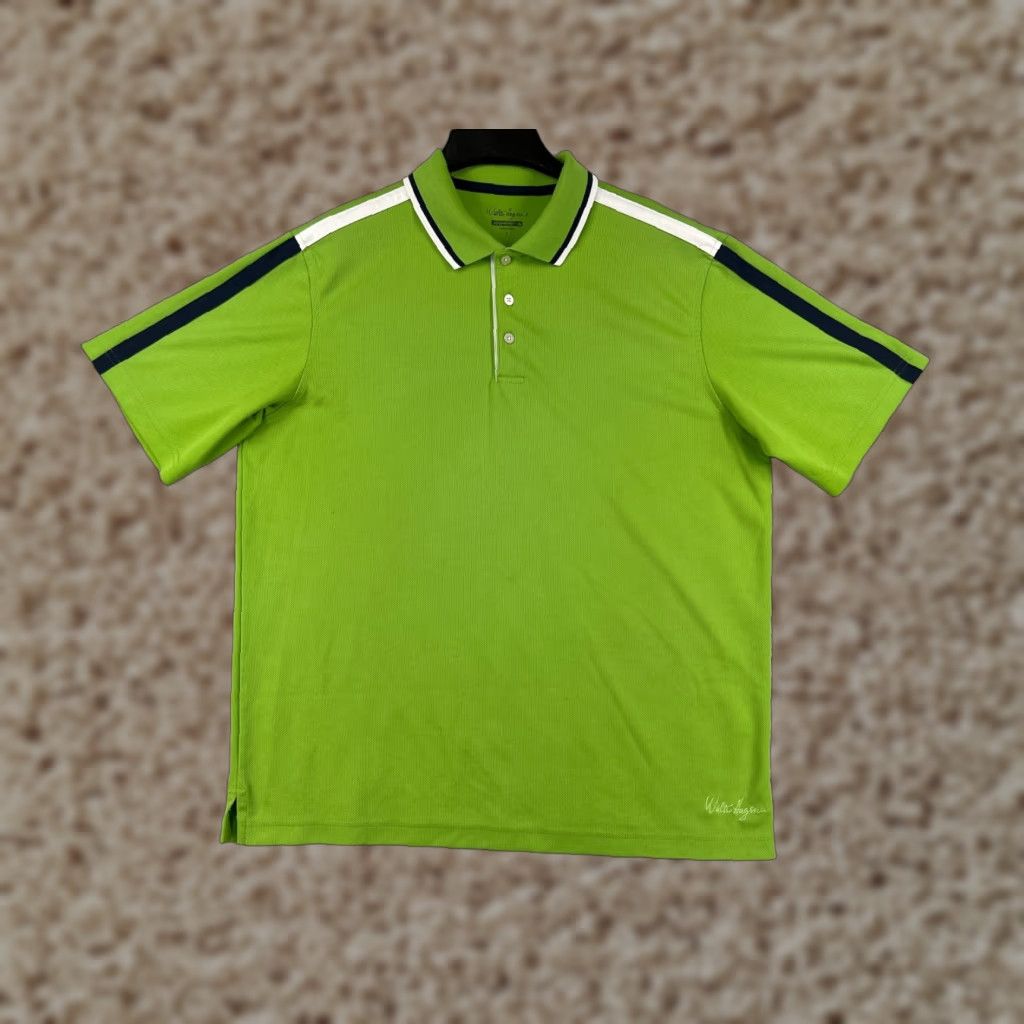 Vintage Walter Hagen Polo Shirt Mens L Green 100% Polyester Golf Lightweight Casual Everyday Shirts Size US L / EU 52-54 / 3 - 1 Thumbnail