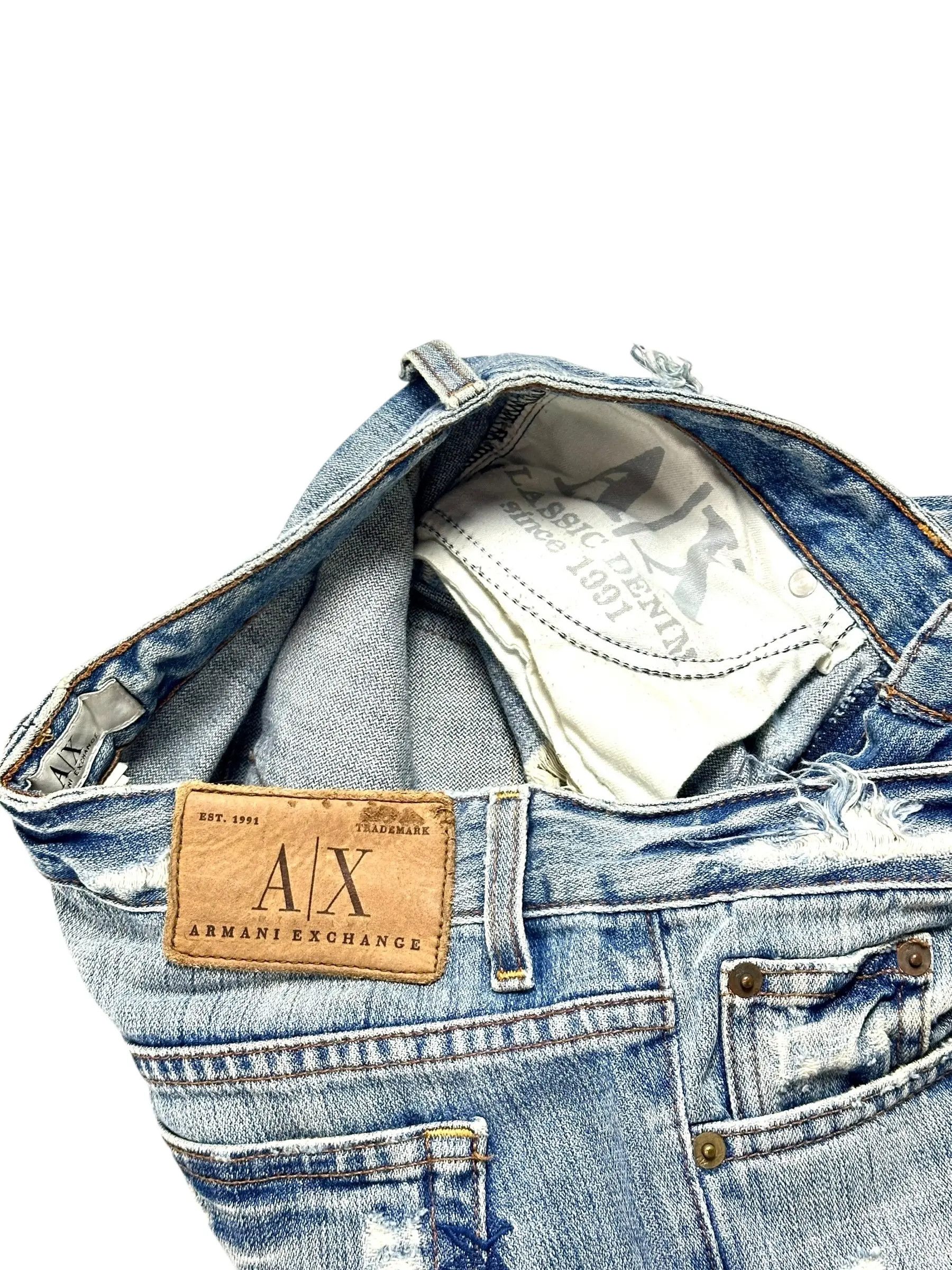 Armani Armani distressed vintage straight jeans Size US 30 / EU 46 - 5 Thumbnail