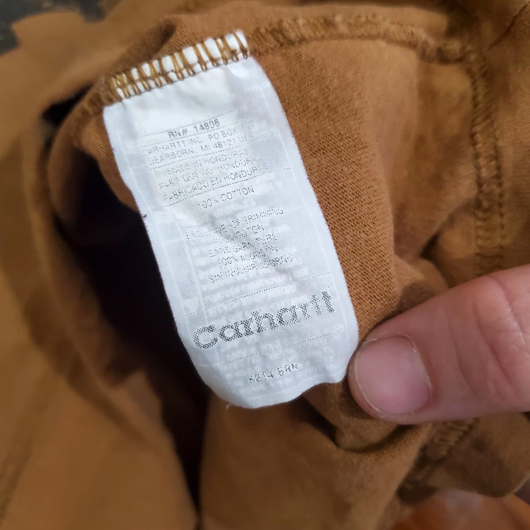 Carhartt Carhartt Shirt Mens 2XL Brown Long Sleeve Workwear Graphic Logo Tee Cotton Size US XXL / EU 58 / 5 - 6 Thumbnail