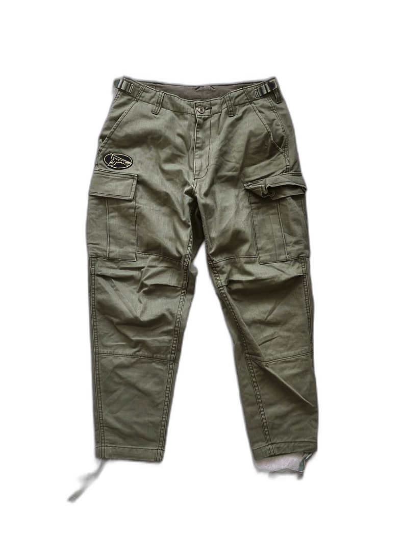 Japanese Brand HYOMA Olive Green Cargo Trousers Size S Size US 28 / EU 44 - 1 Thumbnail