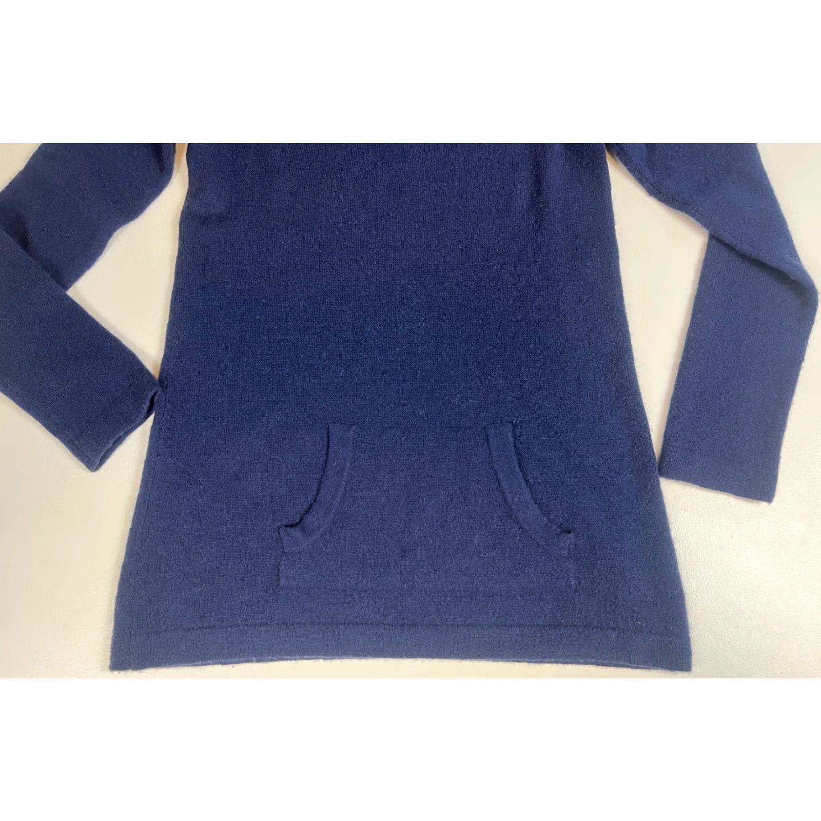 Lilly Pulitzer VINTAGE Lilly Pulitzer Women's Sweater Hooded Pullover Cashmere Navy S Shirt Mens Womens Boys Girls Size S / US 4 / IT 40 - 7 Thumbnail
