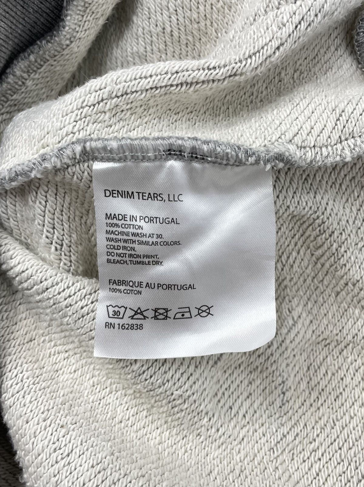 DENIM TEARS Denim Tears Floral Hoodie – Grey – Size S – Made in Portugal Size US S / EU 44-46 / 1 - 12 Thumbnail