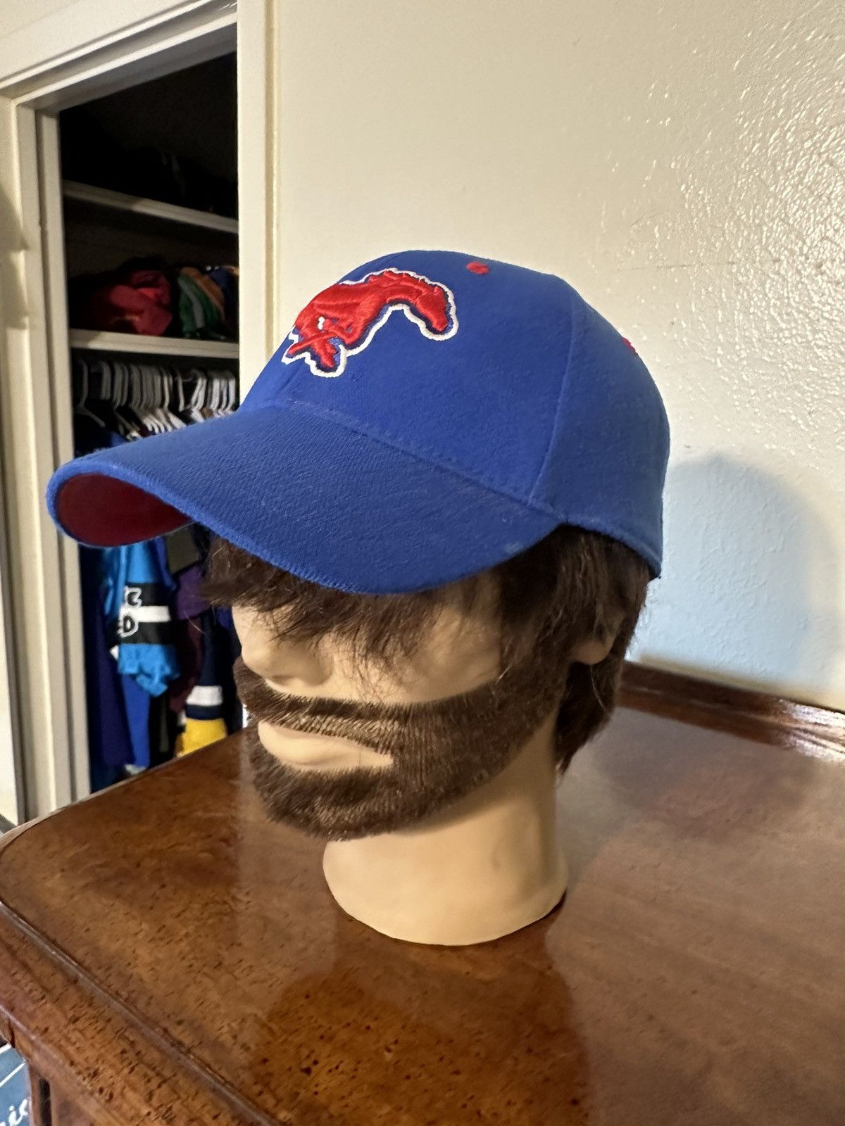 NCAA × Vintage Vintage NCAA SMU Mustangs fitted one size hat 00s Size ONE SIZE - 6 Thumbnail