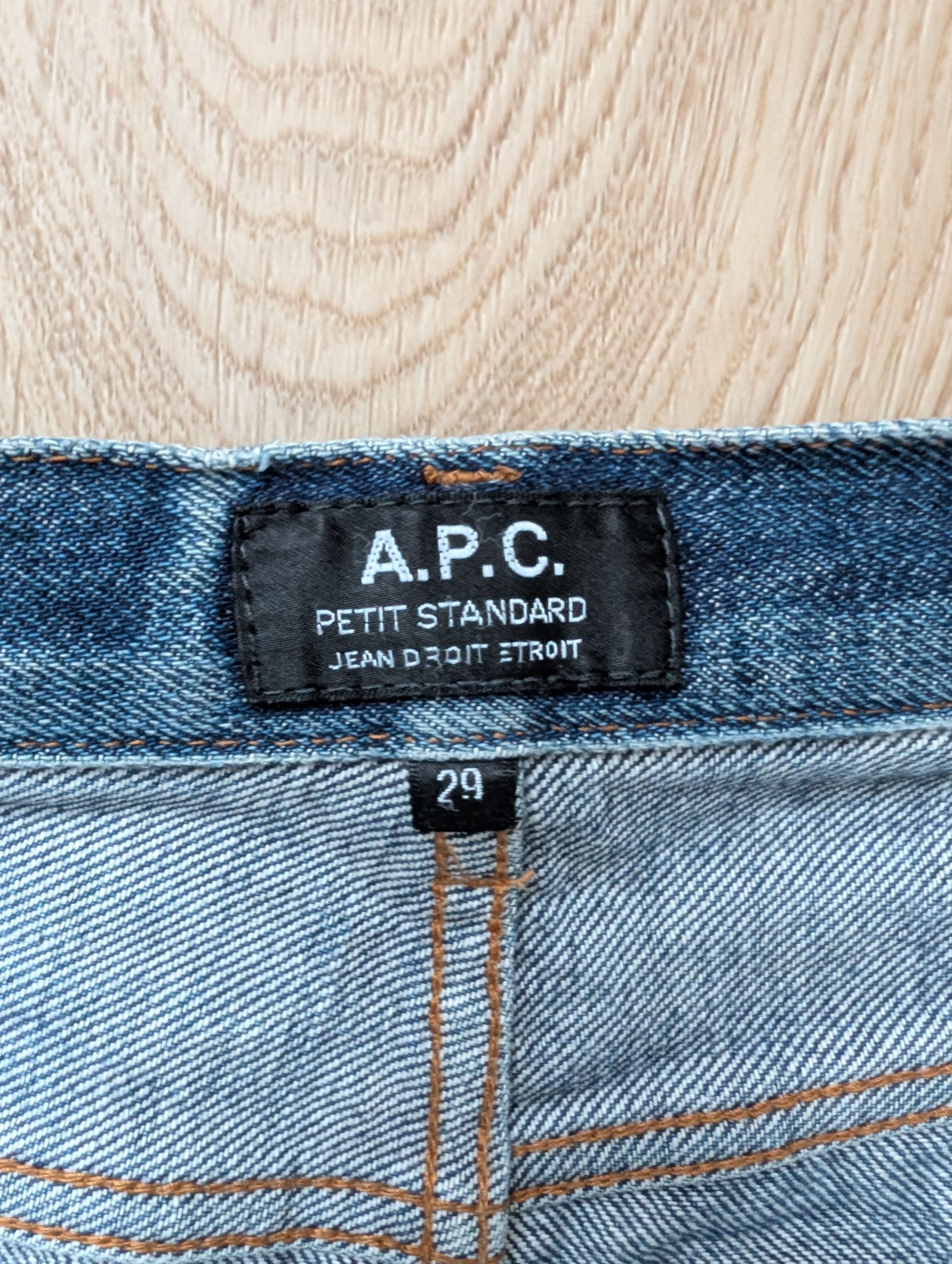 A.P.C. A.P.C. Standard Blue Jeans Selvedge Distressed Faded Size US 29 - 8 Thumbnail
