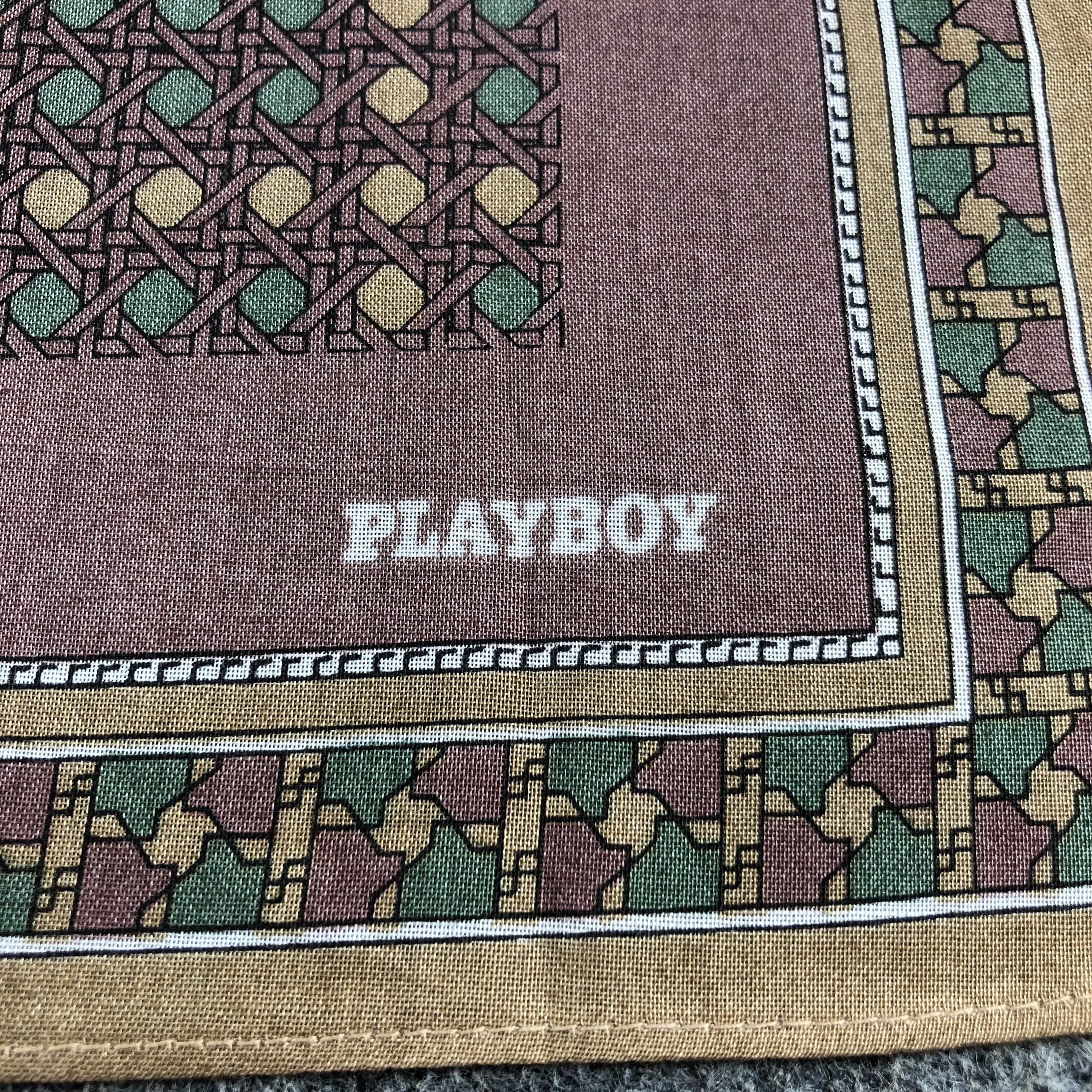 Playboy × Vintage Playboy Handkerchief Neckerchief Bandana H2746 Size ONE SIZE - 4 Thumbnail