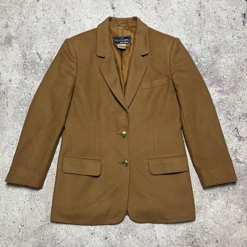 Les Copains Les Copains Vintage Wool Blazer Brown Button Jacket Size M Size M / US 6-8 / IT 42-44 - 2 Thumbnail
