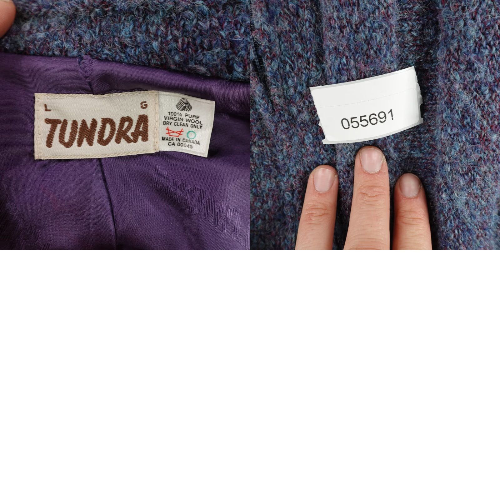 Vintage VINTAGE Tundra Wool Sweater Women Large Blue Full Zip Chunky Knit Outerwear Fall 90s Womens Size L / US 10 / IT 46 - 8 Thumbnail