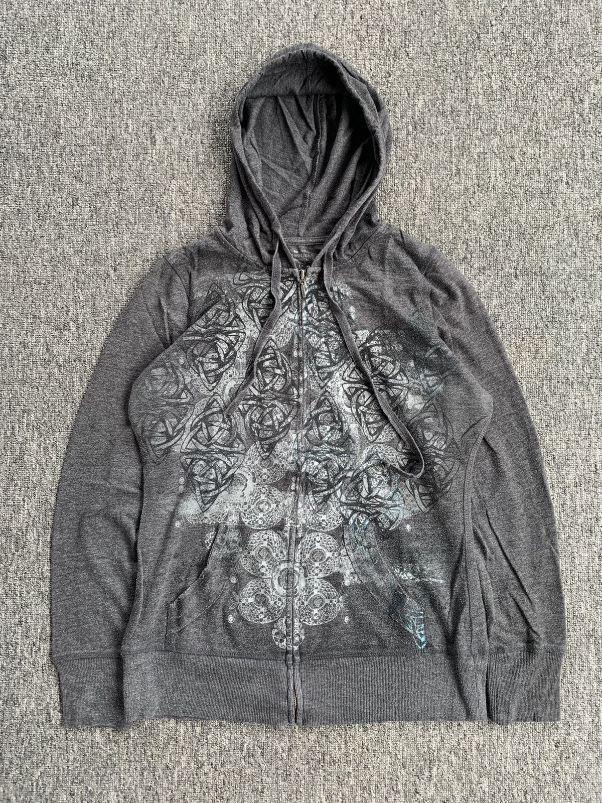 Japanese Brand Maurice Crazy Gothic Poem Punk Rock Hoodie Size M / US 6-8 / IT 42-44 - 4 Thumbnail