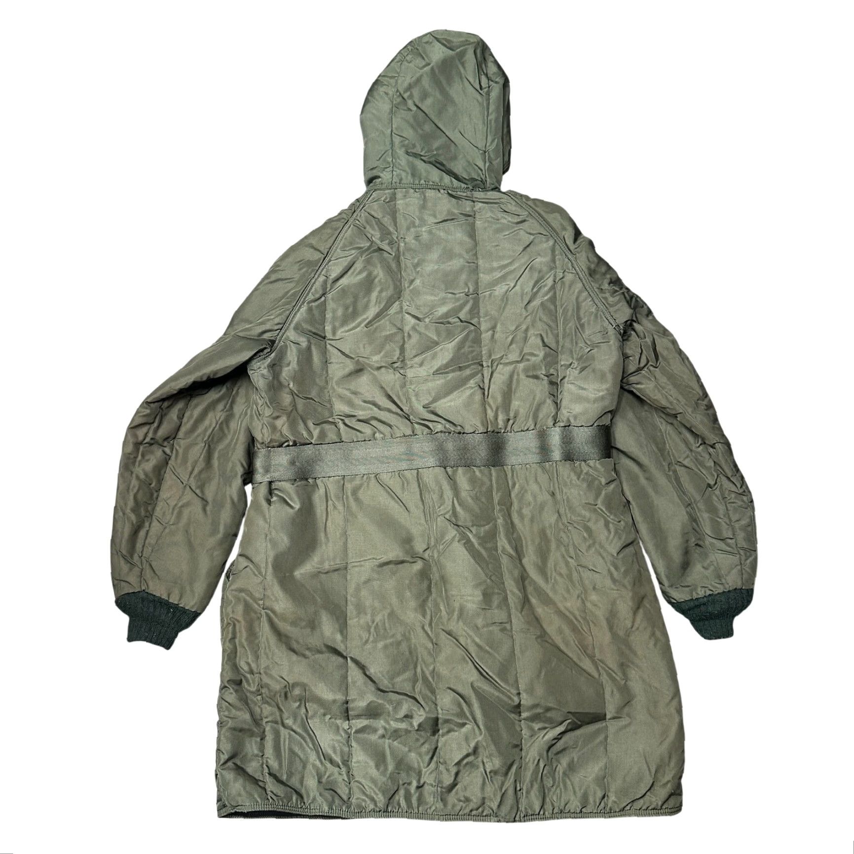 Refrigiwear VINTAGE RefrigiWear Belted Coat Jacket Mens Large Full Zip Green Insulated Parka Belted Long Workwear Parka Mens Size US L / EU 52-54 / 3 - 7 Thumbnail
