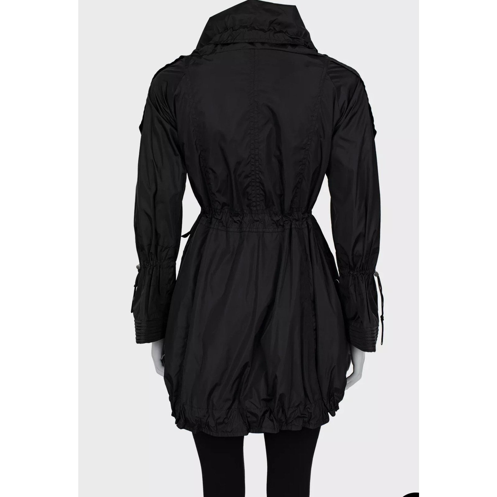 Burberry Elegant Burberry Black Trench Coat - Size XS (IT38) Size XS / US 0-2 / IT 36-38 - 3 Thumbnail